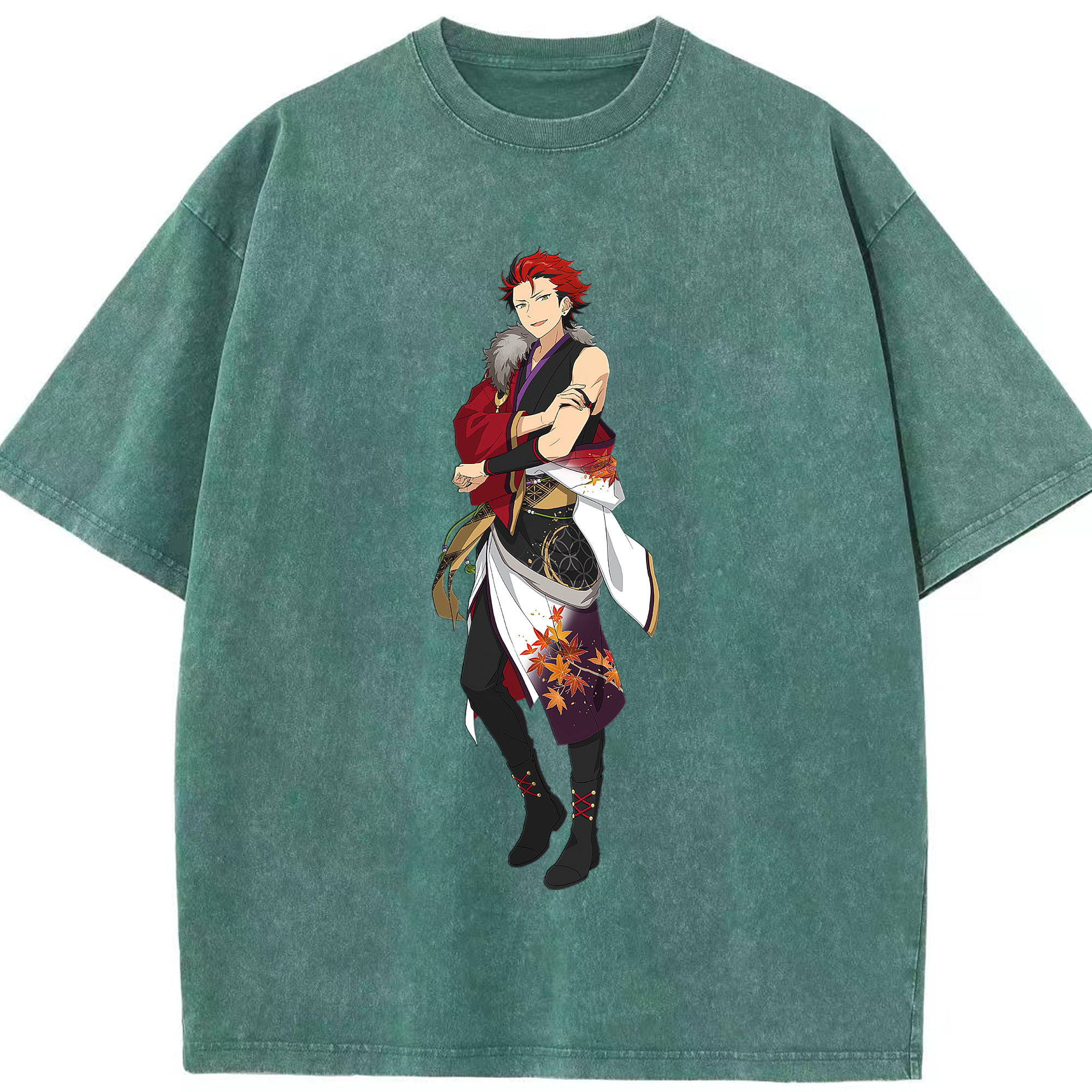（画像用） あんさんぶるスターズ! Ensemble Stars 綿100% ヴィンテージ風 半袖Tシャツ（フロントプリント）